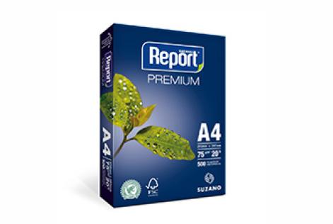 Nova embalagem da linha Suzano Report