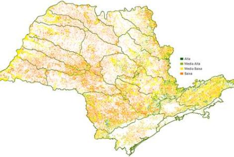 Mapeamento das áreas prioritárias para o plantio de florestas nativas com fins econômicos