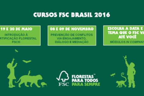 Programe-se para participar dos cursos do FSC® Brasil em 2016!