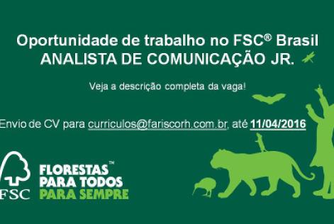 Vaga Analista de Comunicação Júnior